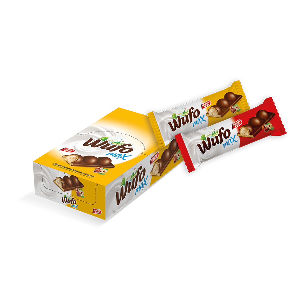 Wufo Max Krema Dolgulu Çikolata Kaplamalı Gofret